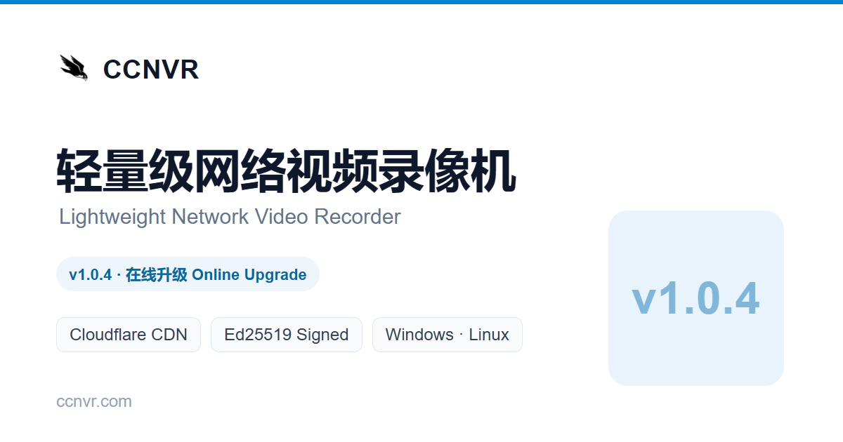 CCNVR v1.0.4
